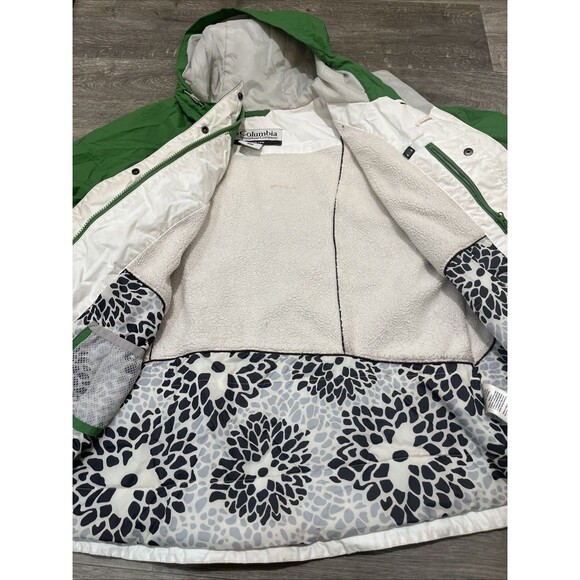 COLUMBIA Women's Northwest Explorer Shell Plus Jacket Green /White Lined Size XL - Picture 11 of 11